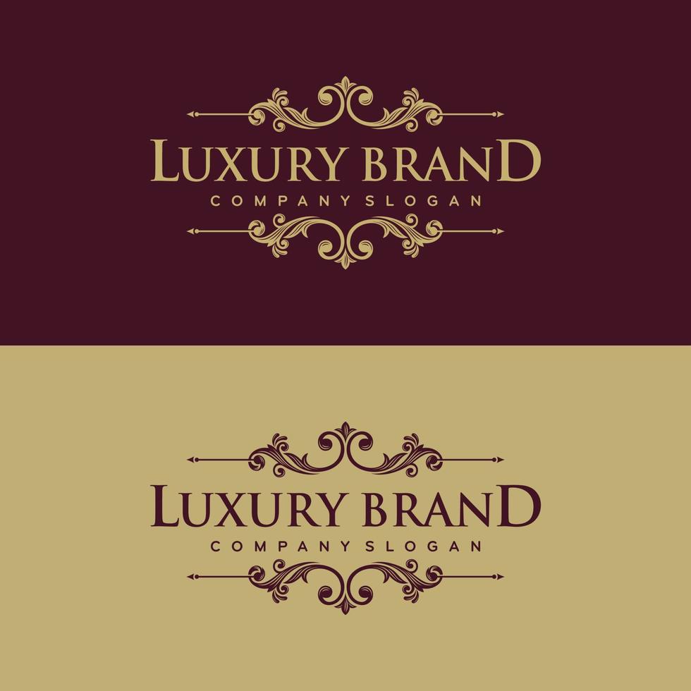 modèle de logo de cercle de luxe héraldique floral en image vectorielle pour restaurant, royauté, boutique, café, hôtel, bijoux, mode et autres illustrations vectorielles vecteur
