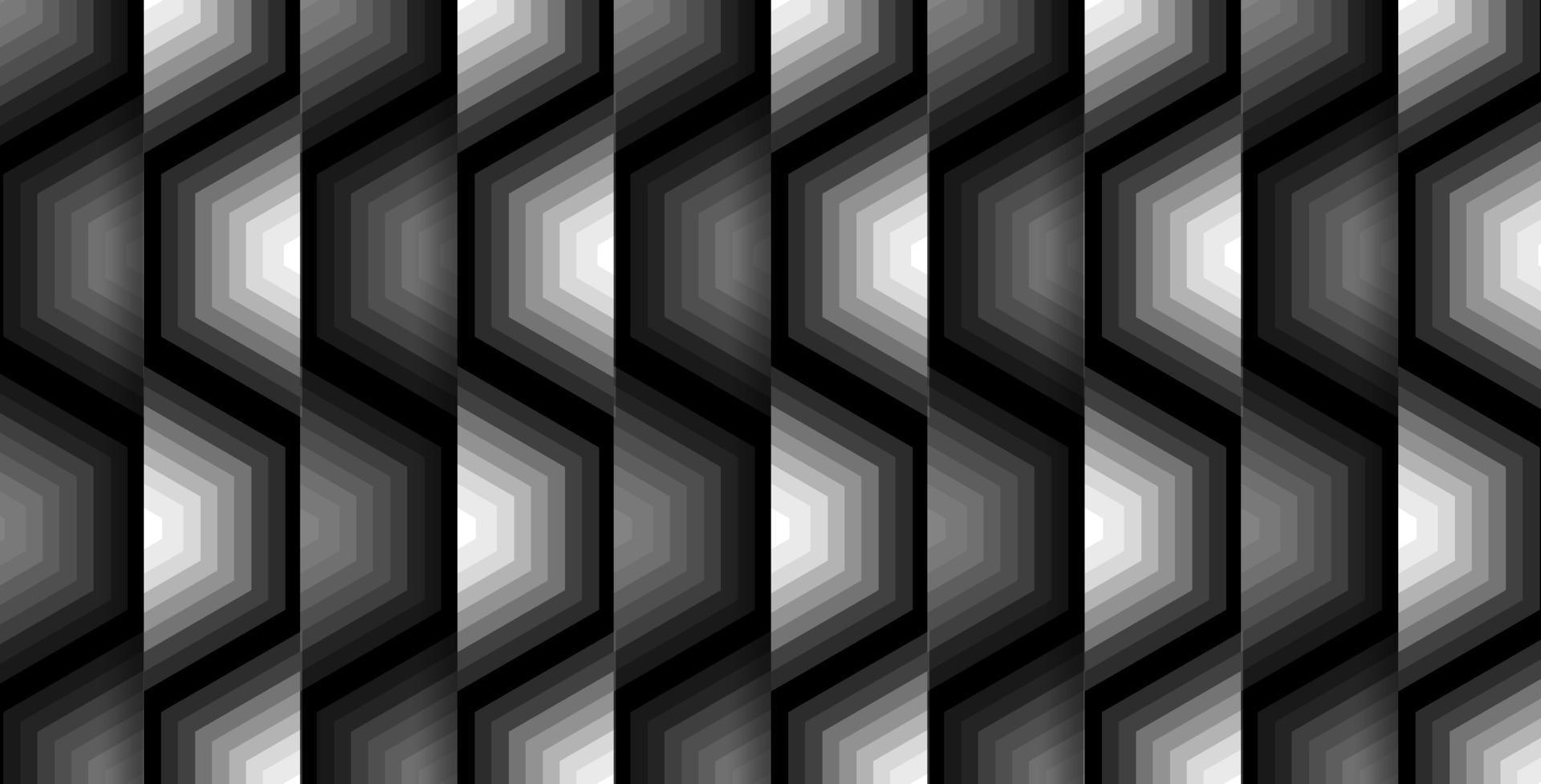 conception optique abstraite en noir et blanc vecteur