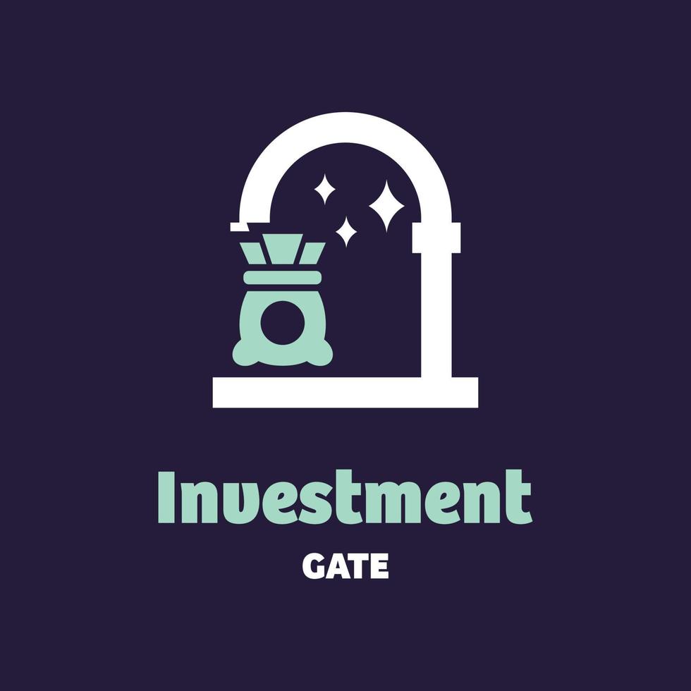 logo de porte d'investissement vecteur