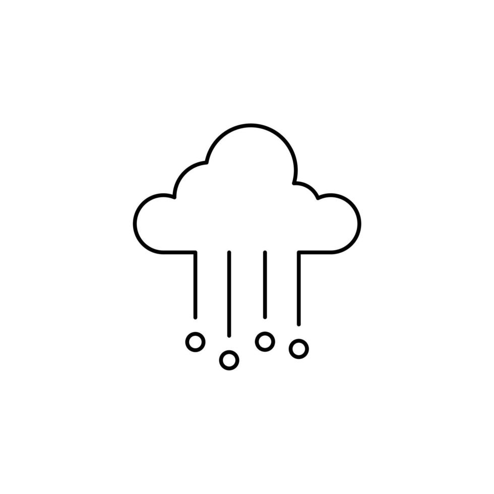 hiver, chutes de neige, neige, flocon de neige fine ligne icône vector illustration logo modèle. adapté à de nombreuses fins.