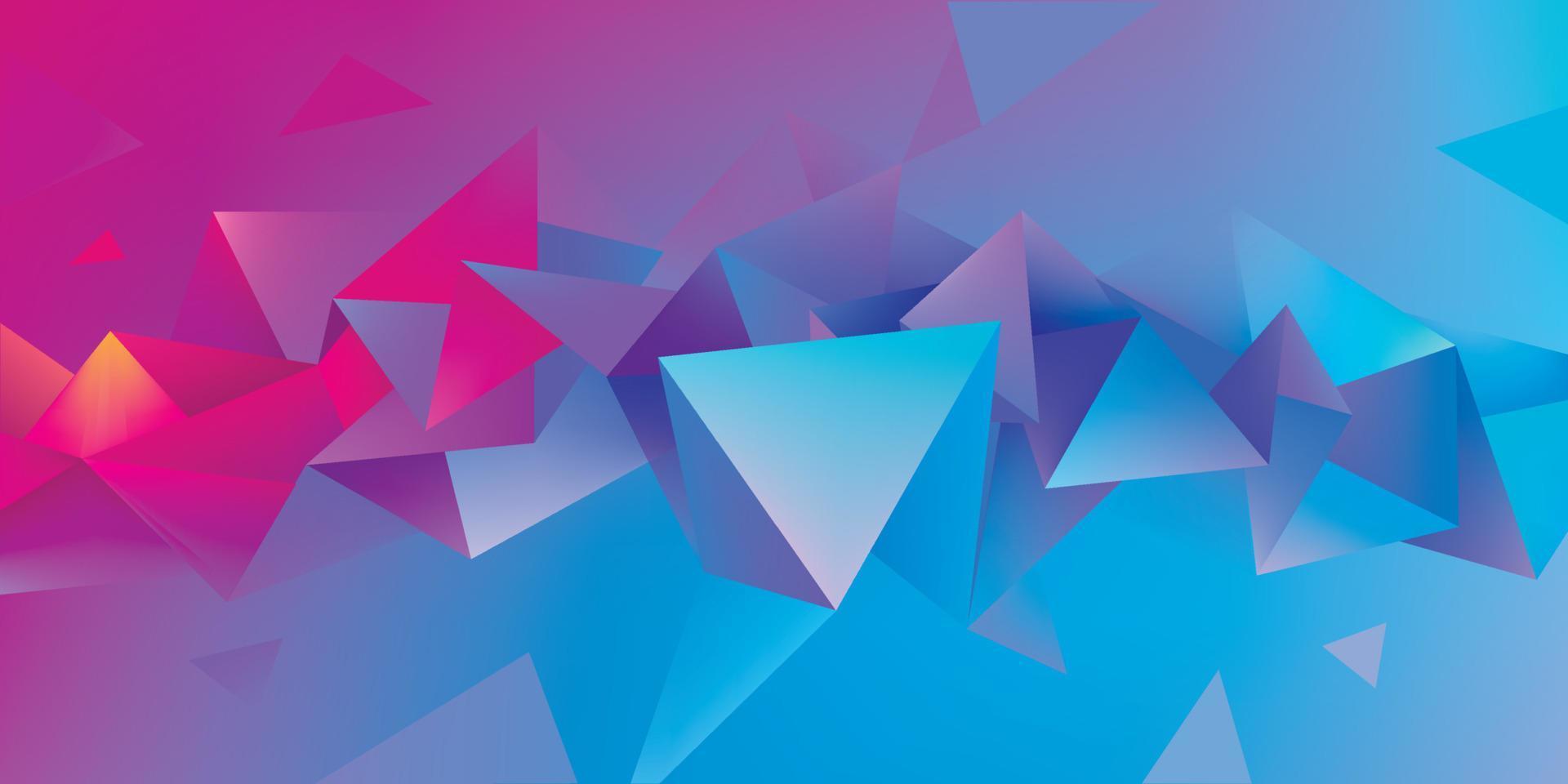 forme de facette 3d géométrique abstraite vectorielle isolée, cristal, style origami. utiliser pour les bannières, le web, la brochure, la publicité, l'affiche, etc. arrière-plan moderne low poly. vecteur