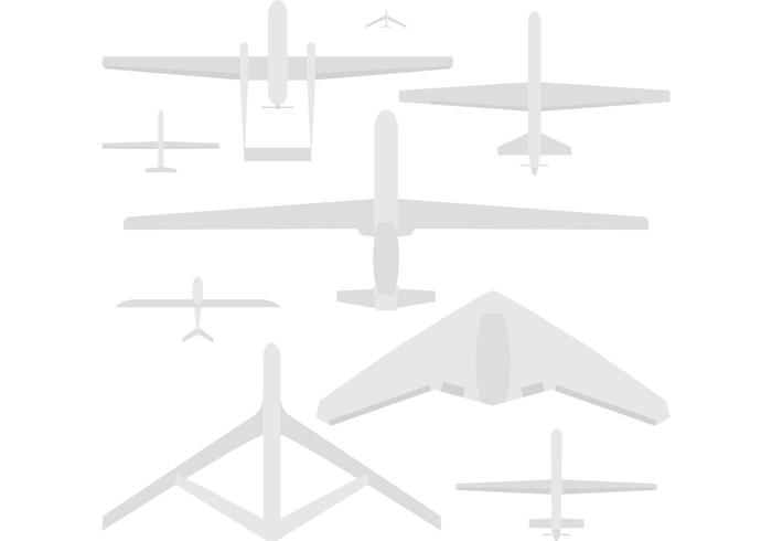 Vecteurs de drones militaires vecteur