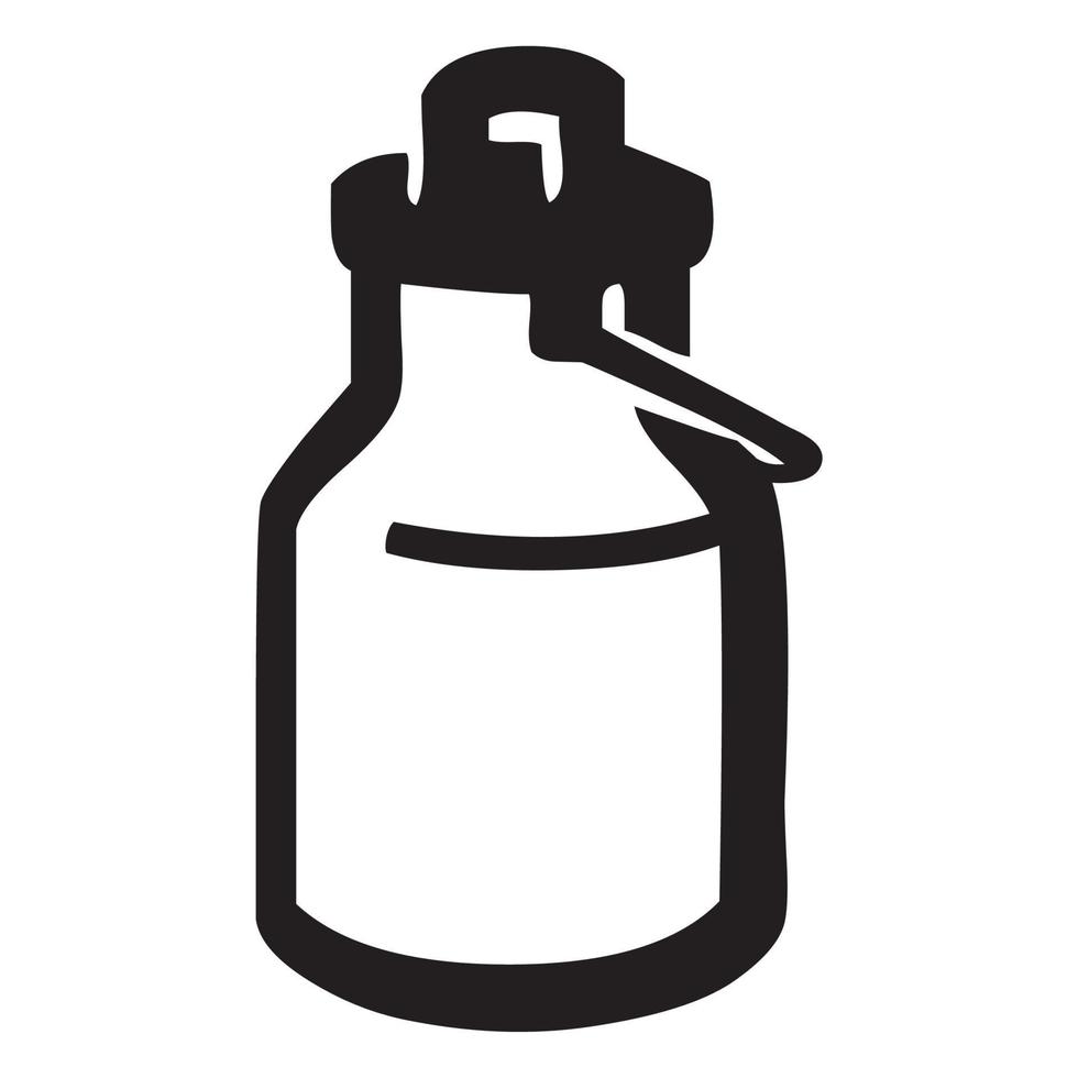 icône de boîte de lait sur fond blanc. illustration vectorielle. vecteur