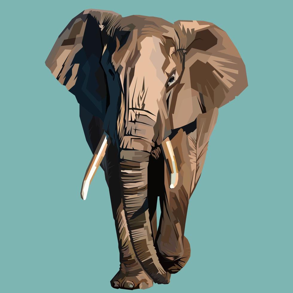 illustration vectorielle éléphant vecteur