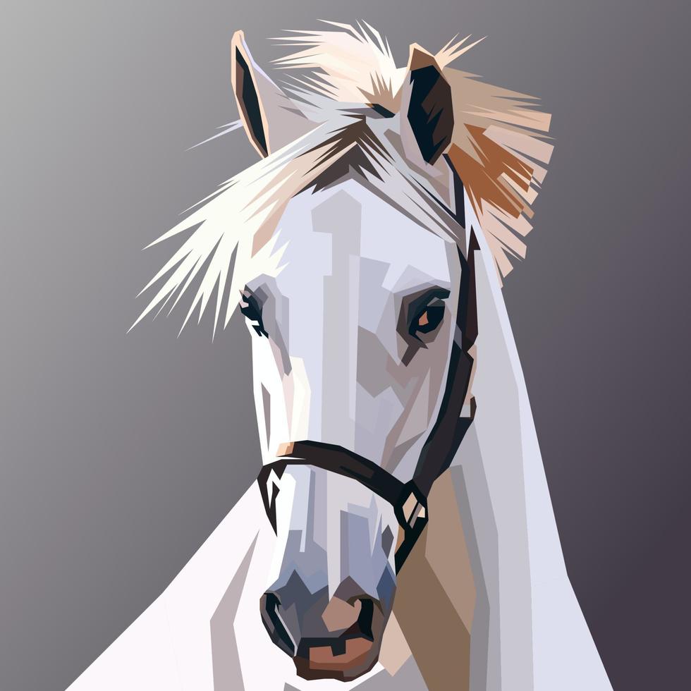 illustration vectorielle de cheval coloré vecteur
