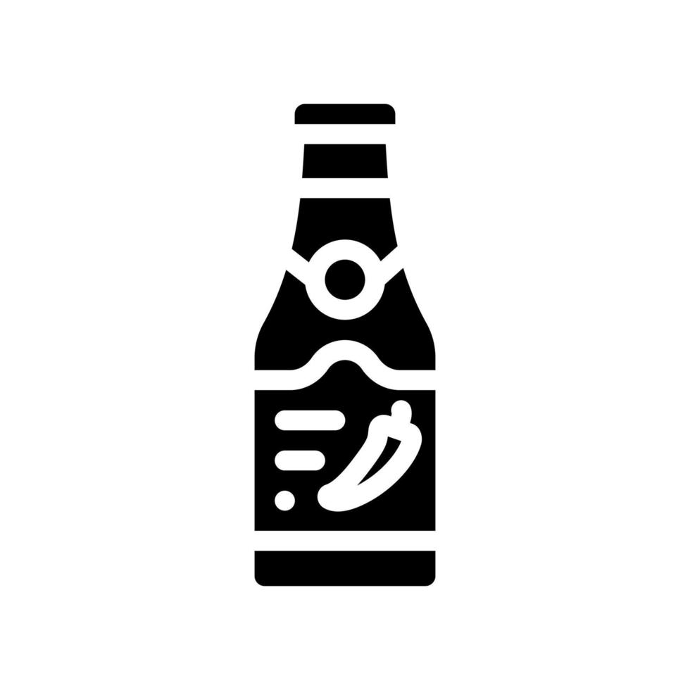illustration vectorielle d'icône de glyphe de sauce épicée industrielle vecteur