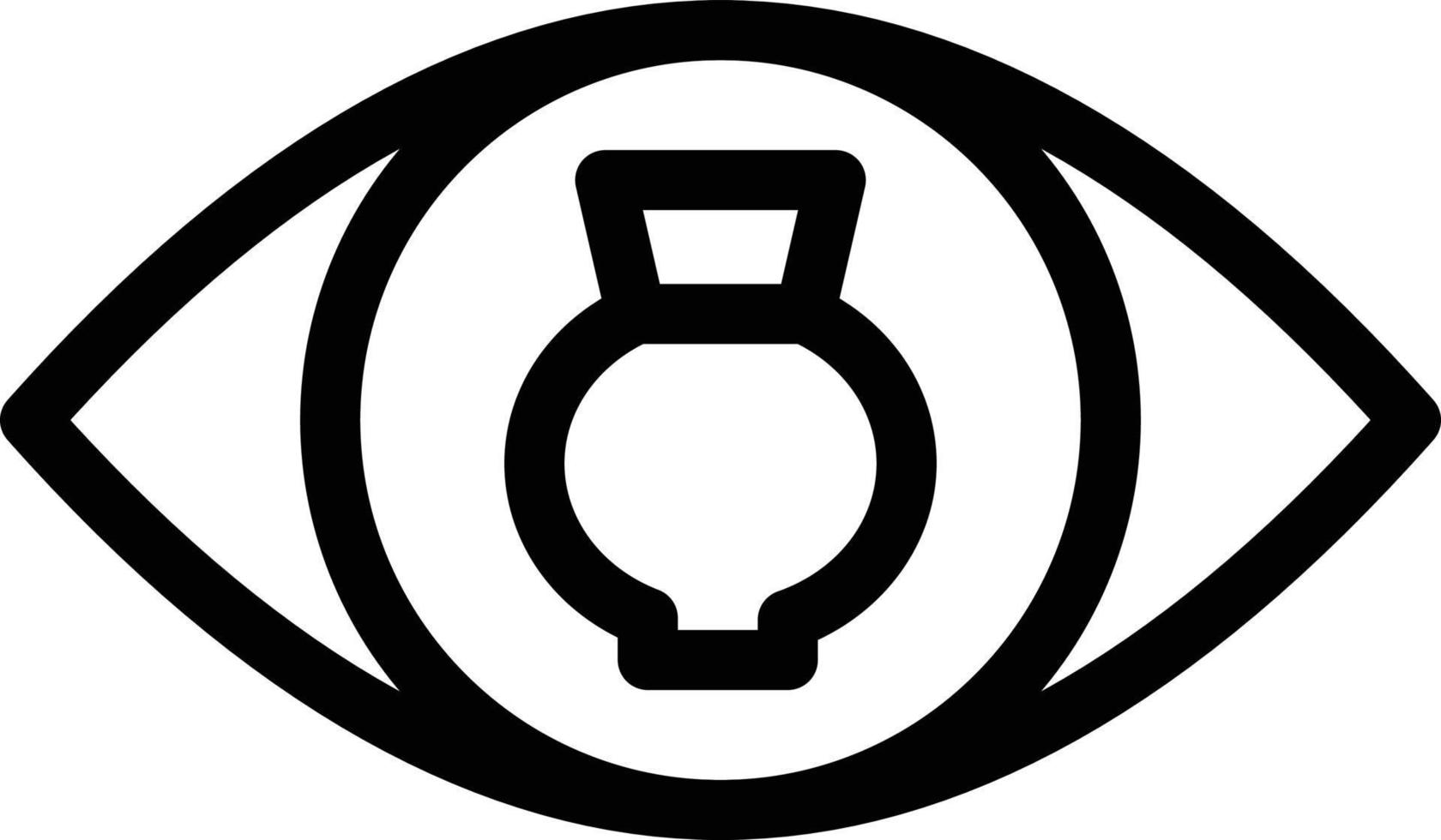 illustration vectorielle de poterie oculaire sur fond.symboles de qualité premium.icônes vectorielles pour le concept et la conception graphique. vecteur