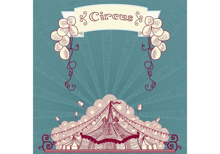 Tente Vintage Circus Vector