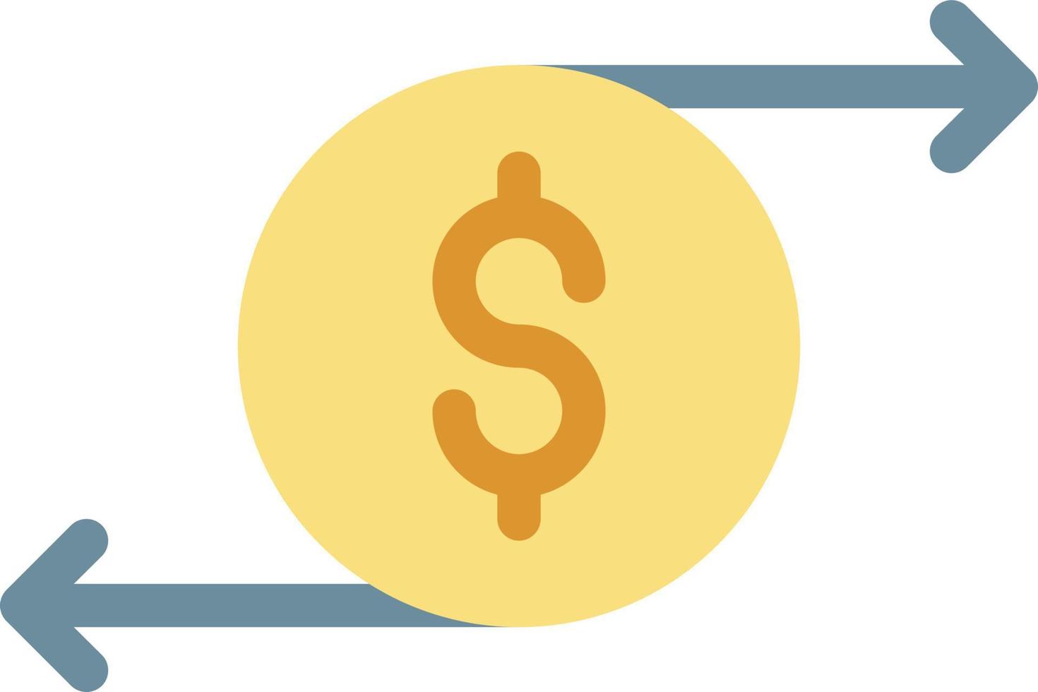 illustration vectorielle de transfert de dollars sur un background.symboles de qualité premium.icônes vectorielles pour le concept et la conception graphique. vecteur