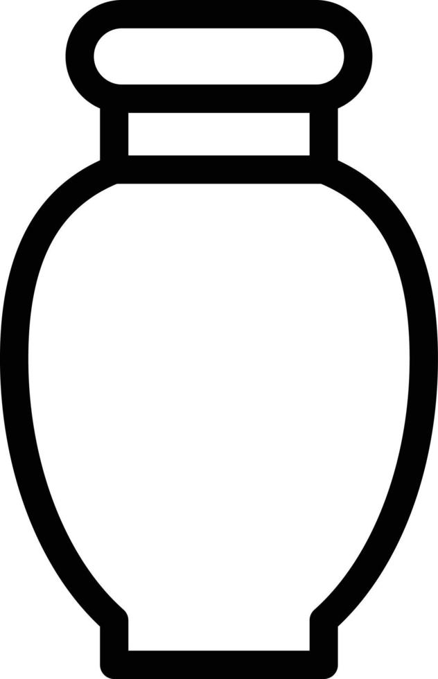 illustration vectorielle de vase sur fond.symboles de qualité premium.icônes vectorielles pour le concept et la conception graphique. vecteur
