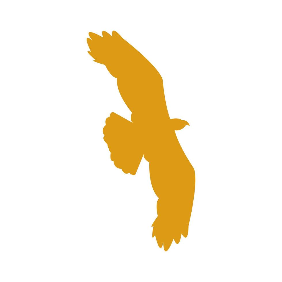 aigle illustré sur fond blanc vecteur