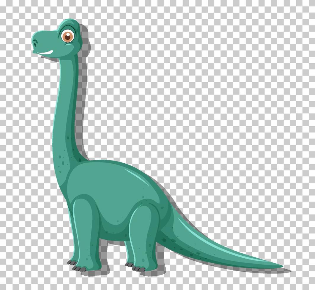 dinosaure diplodocus mignon isolé vecteur