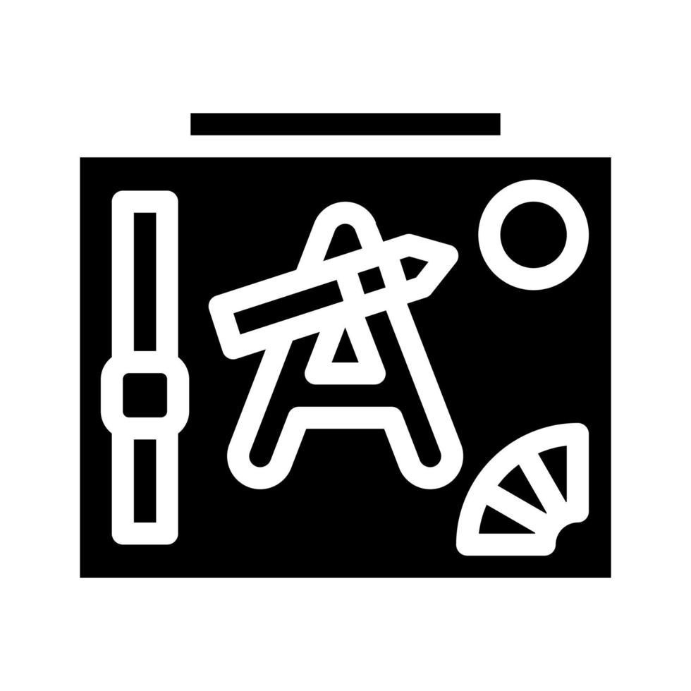 cours de conception glyphe icône illustration vectorielle signe vecteur