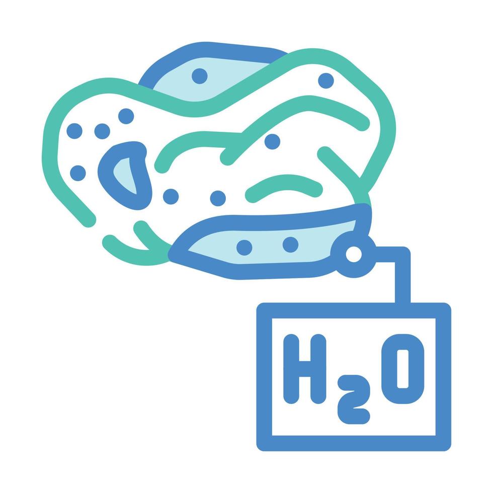 illustration vectorielle de l'icône de couleur de recherche d'eau vecteur