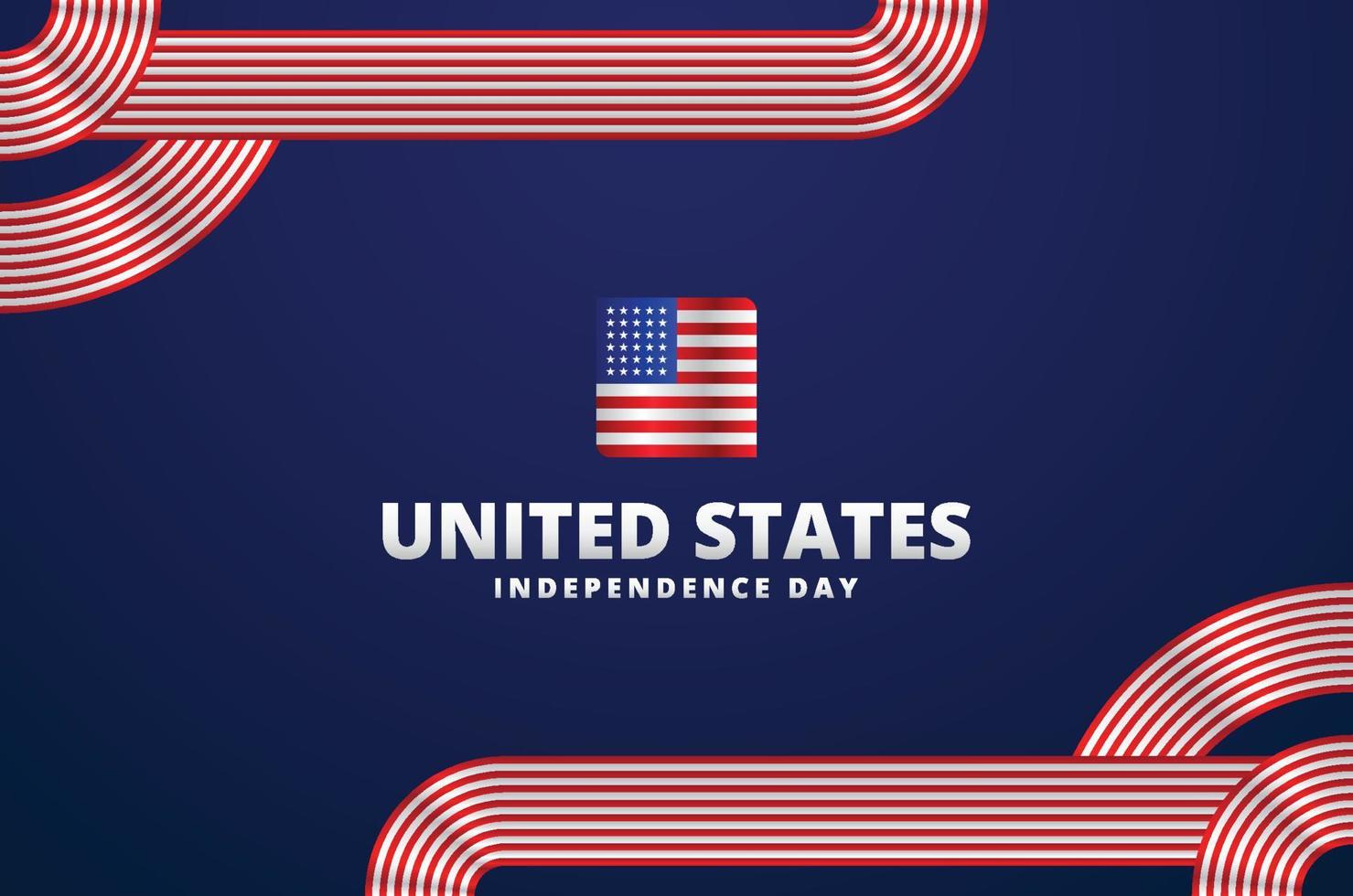 fête de l'indépendance des états unis vecteur