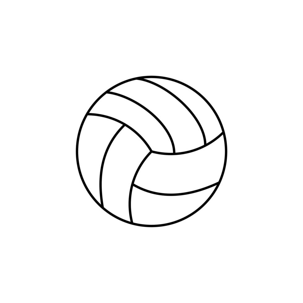 volley-ball fine ligne icône vector illustration logo modèle. adapté à de nombreuses fins.