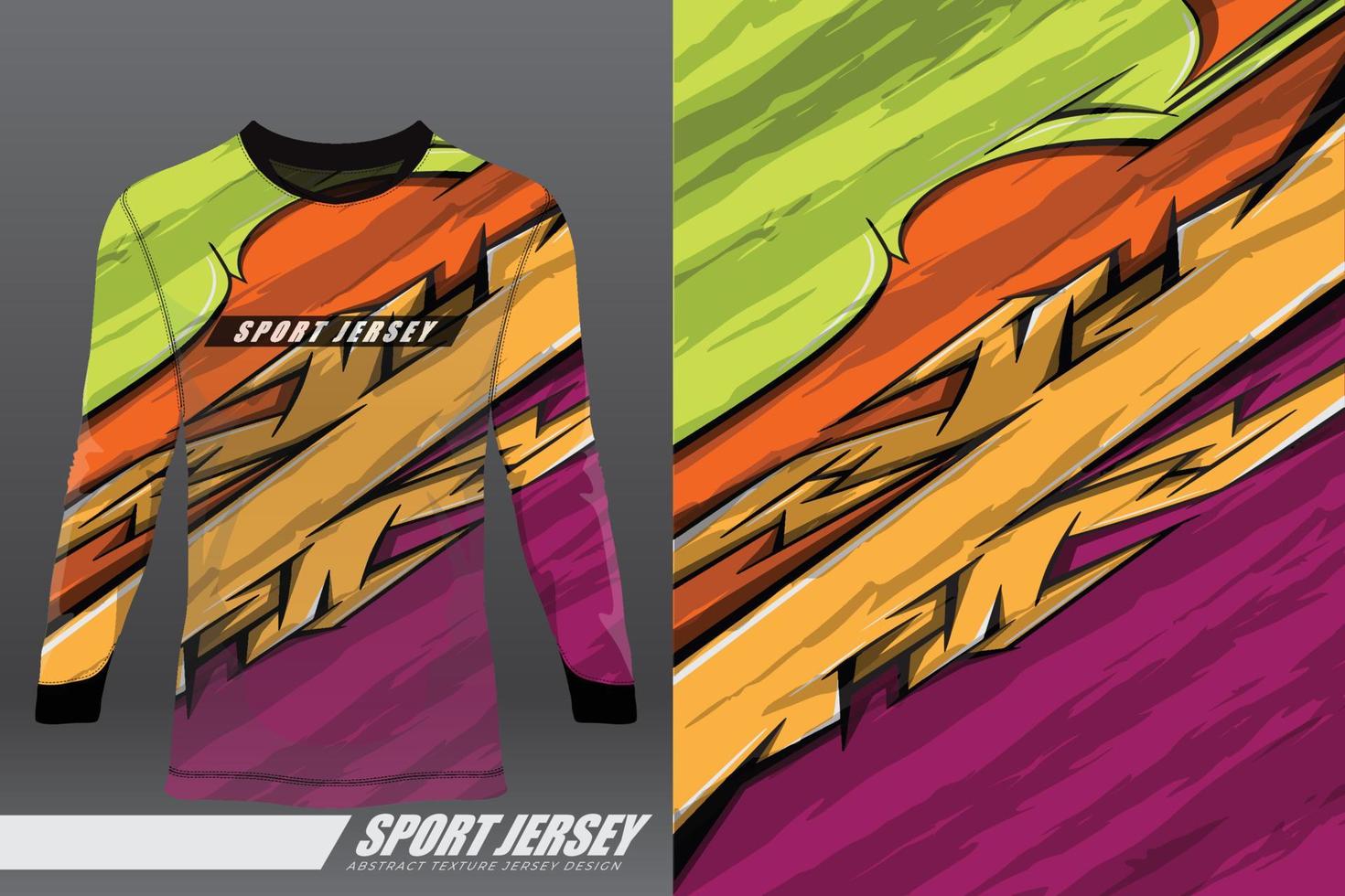 tshirt design sportif pour la course, le maillot, le cyclisme, le football, les jeux, le motocross vecteur