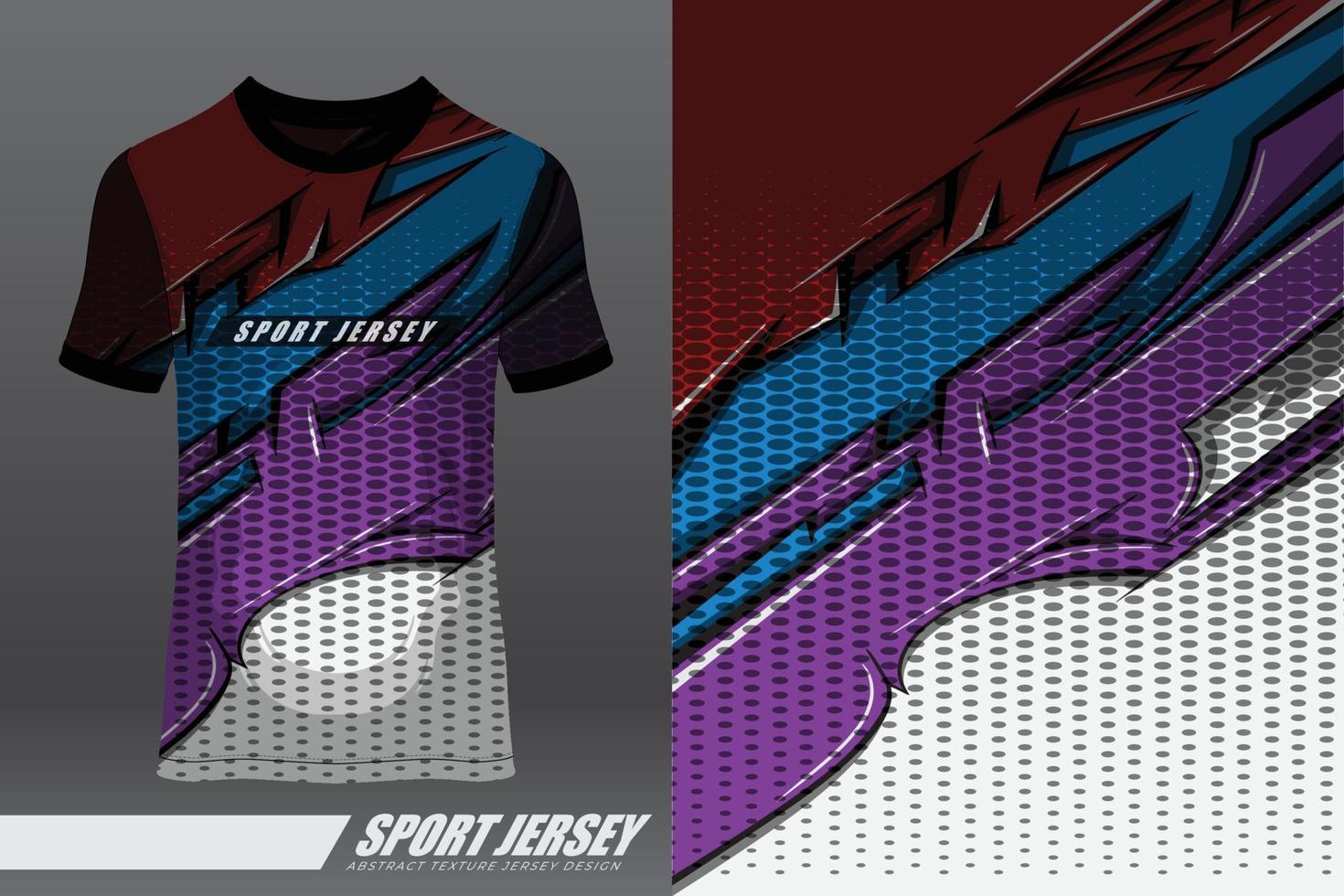 tshirt design sportif pour la course, le maillot, le cyclisme, le football, les jeux, le motocross vecteur