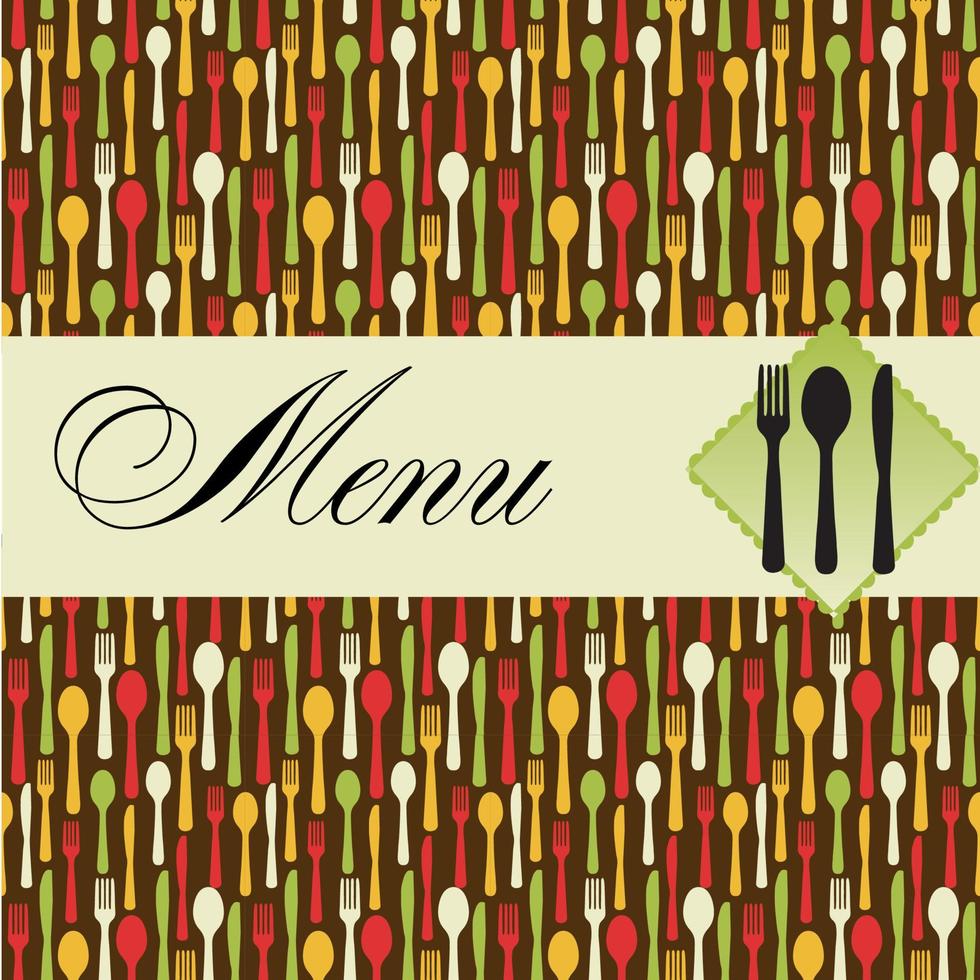 illustration vectorielle de restaurant menu modèle vecteur