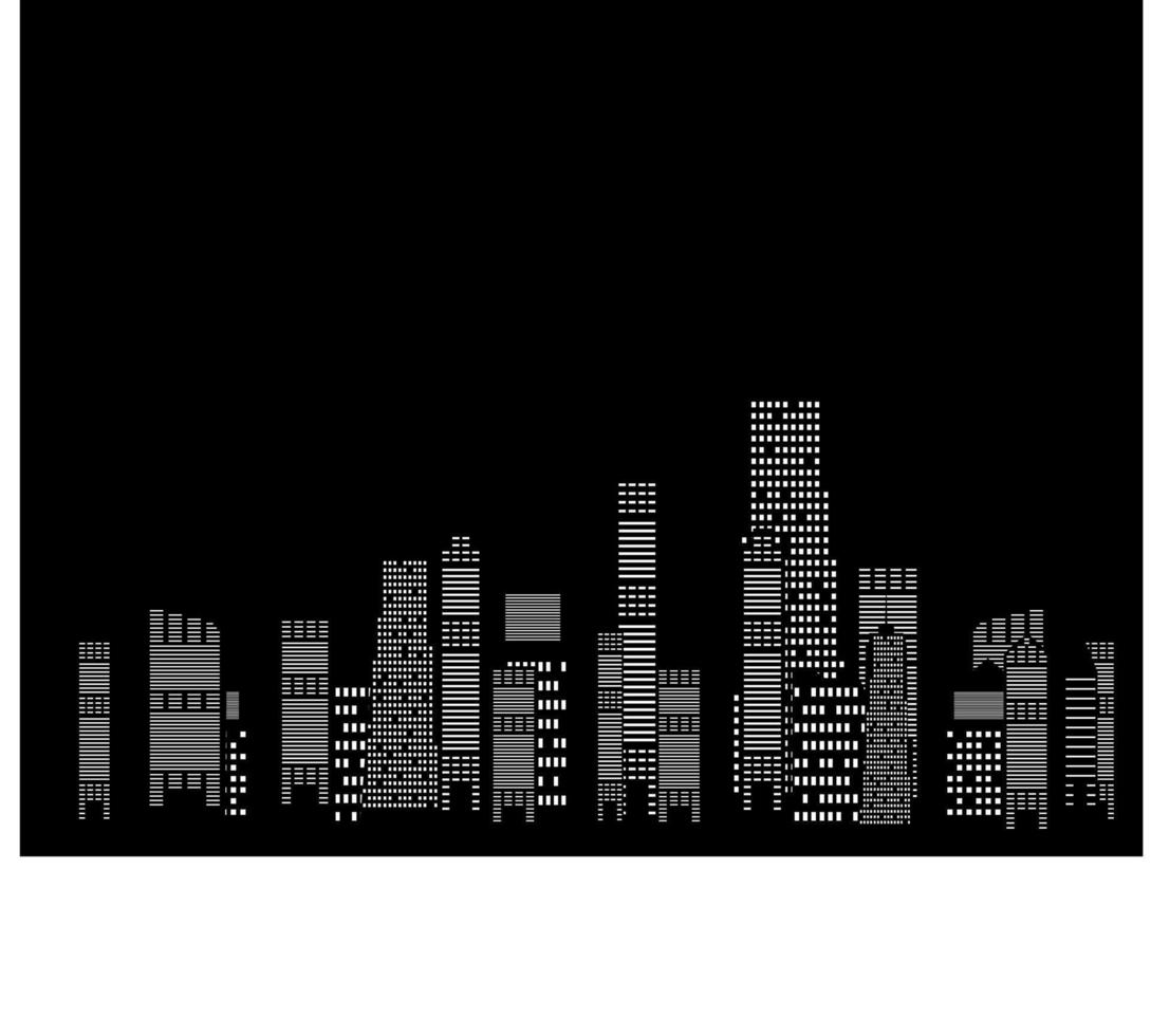 illustration vectorielle de la silhouette des villes vecteur