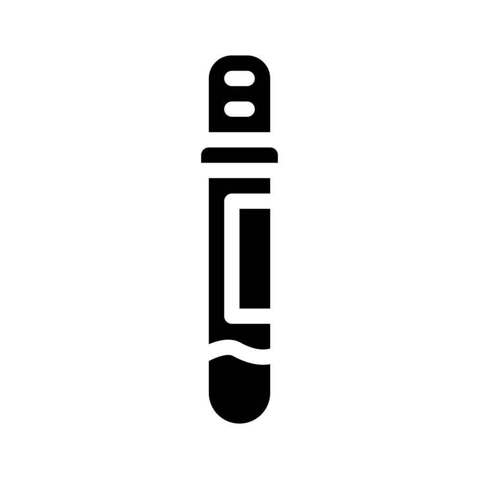 signe d'illustration vectorielle d'icône de glyphe de test sanguin vecteur