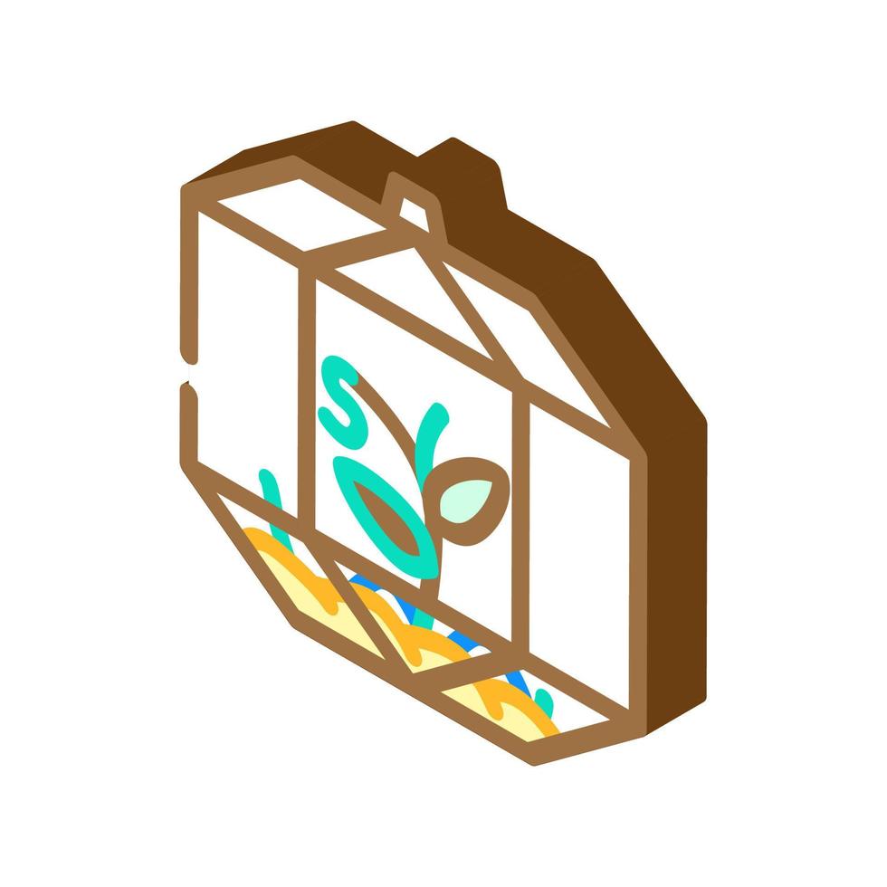 illustration vectorielle d'icône isométrique d'équipement de florarium vecteur