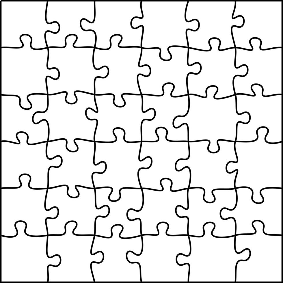 modèle de puzzle simple. vecteur