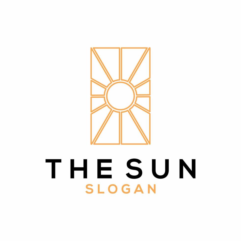 conceptions de logo de soleil vecteur