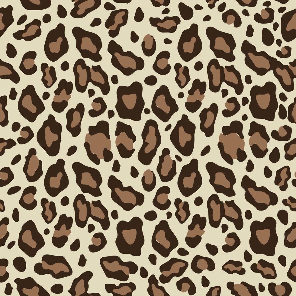 conception de motif léopard imprimé animal fond de modèles sans couture sauvage vecteur