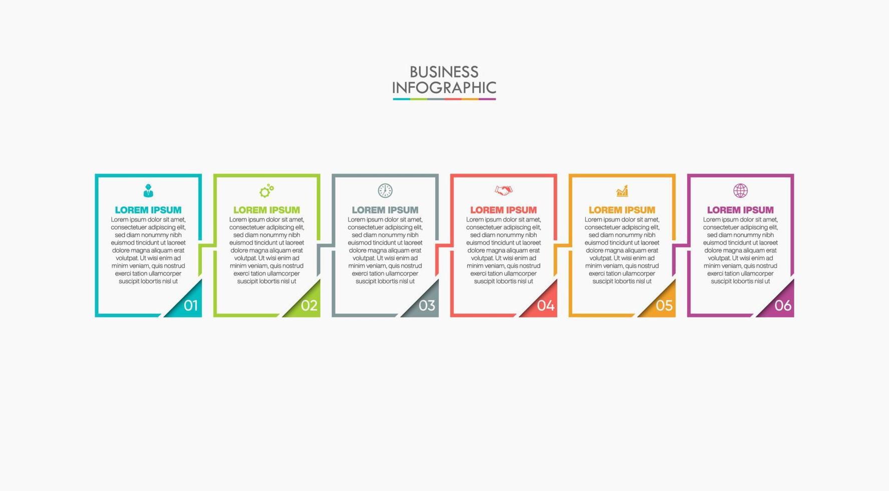 modèle d'infographie de présentation entreprise vecteur