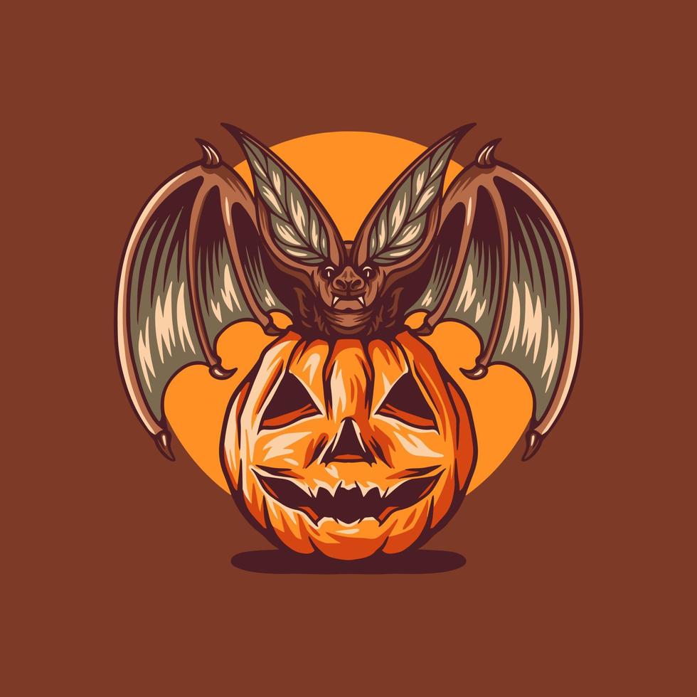 chauve souris halloween illustration vecteur