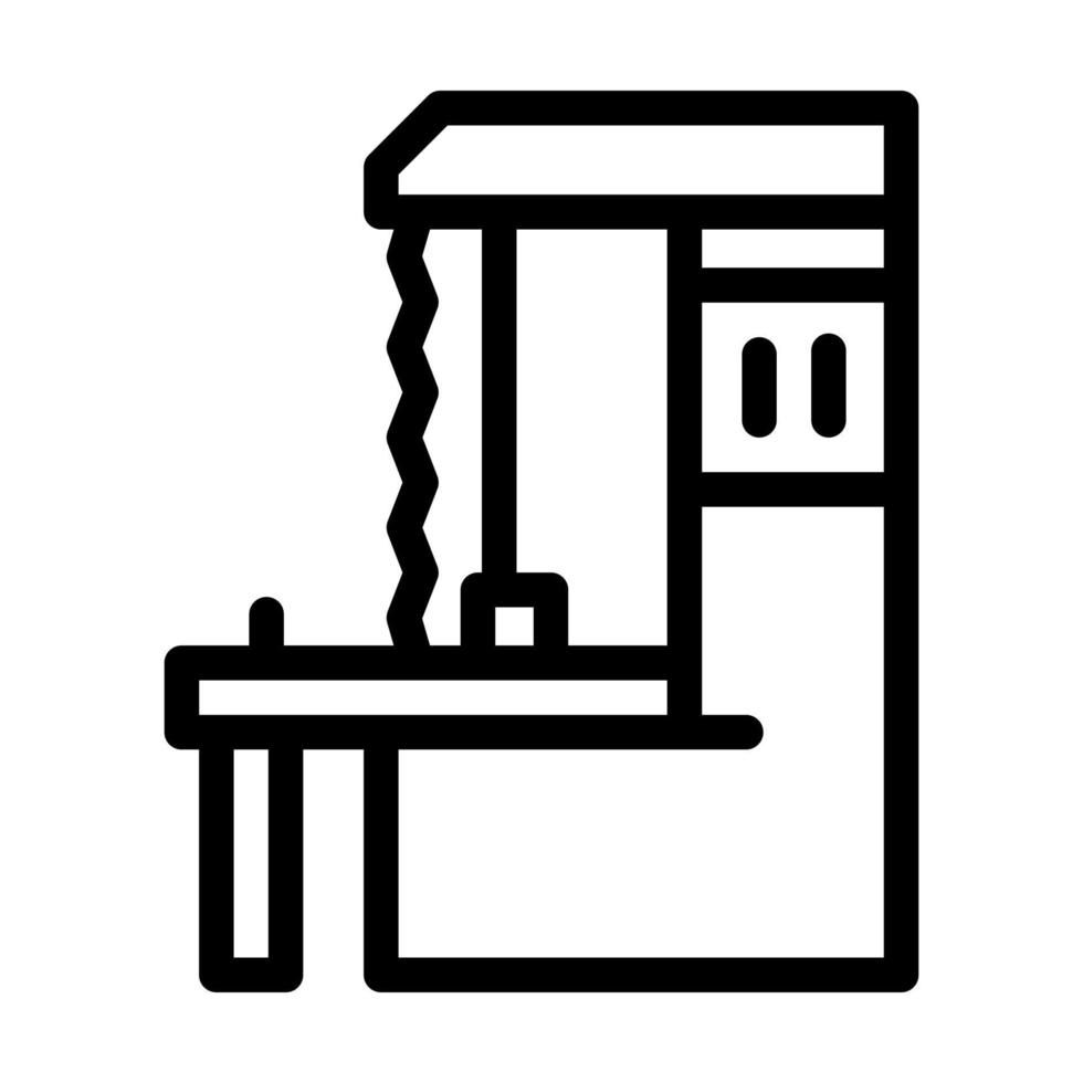 illustration vectorielle d'icône de ligne de scies à ruban vecteur