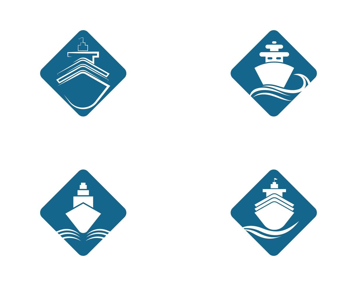 bateau de croisière diamant forme symbole vecteur