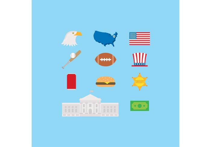 Made in USA Vector Icons