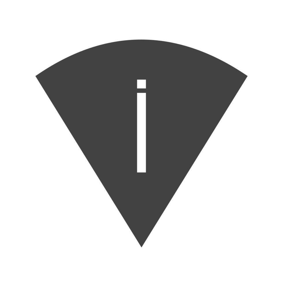 icône noire de glyphe wifi de balayage permanent vecteur