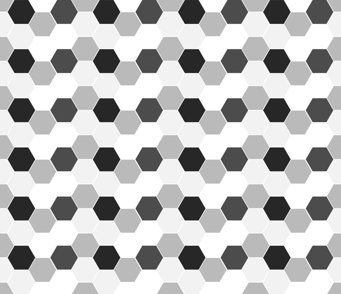 hexagone monochrome sans soudure géométrique vecteur