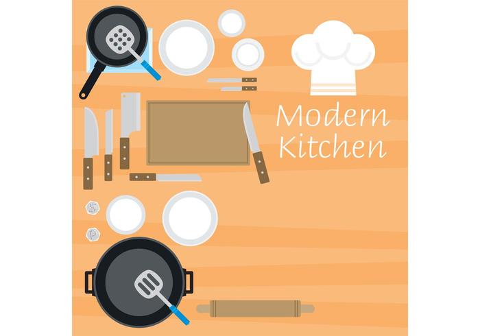 Vecteurs modernes de cuisine vecteur