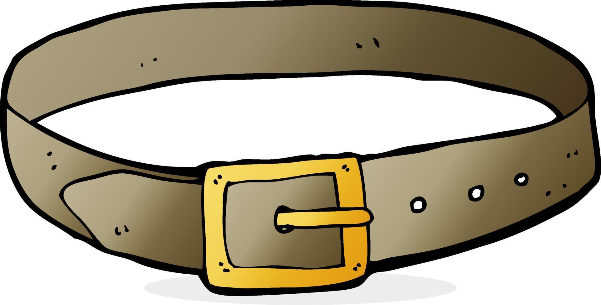 ceinture en cuir de dessin animé vecteur