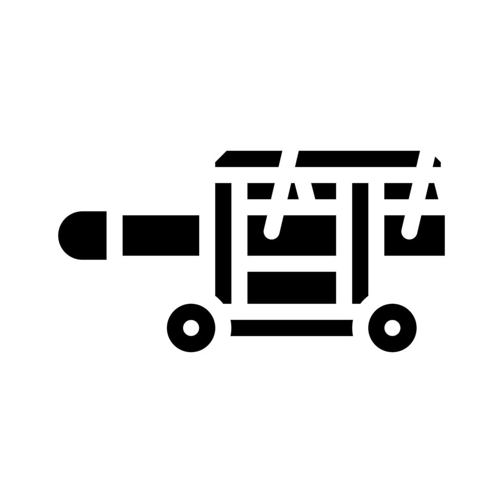 équipement ram glyphe icône illustration vectorielle noir vecteur
