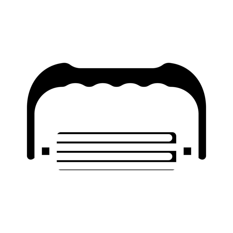 masseur outil glyphe icône illustration vectorielle vecteur