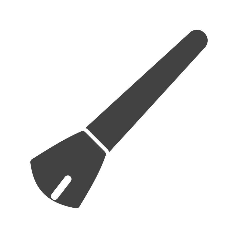 icône noire de glyphe de pinceau blushon vecteur