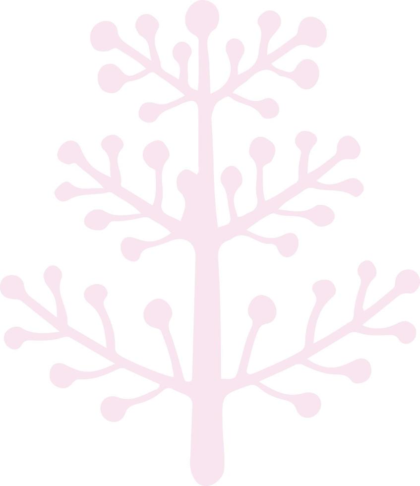 arbre de conte de fées en illustration vectorielle de style dessin animé plante vecteur