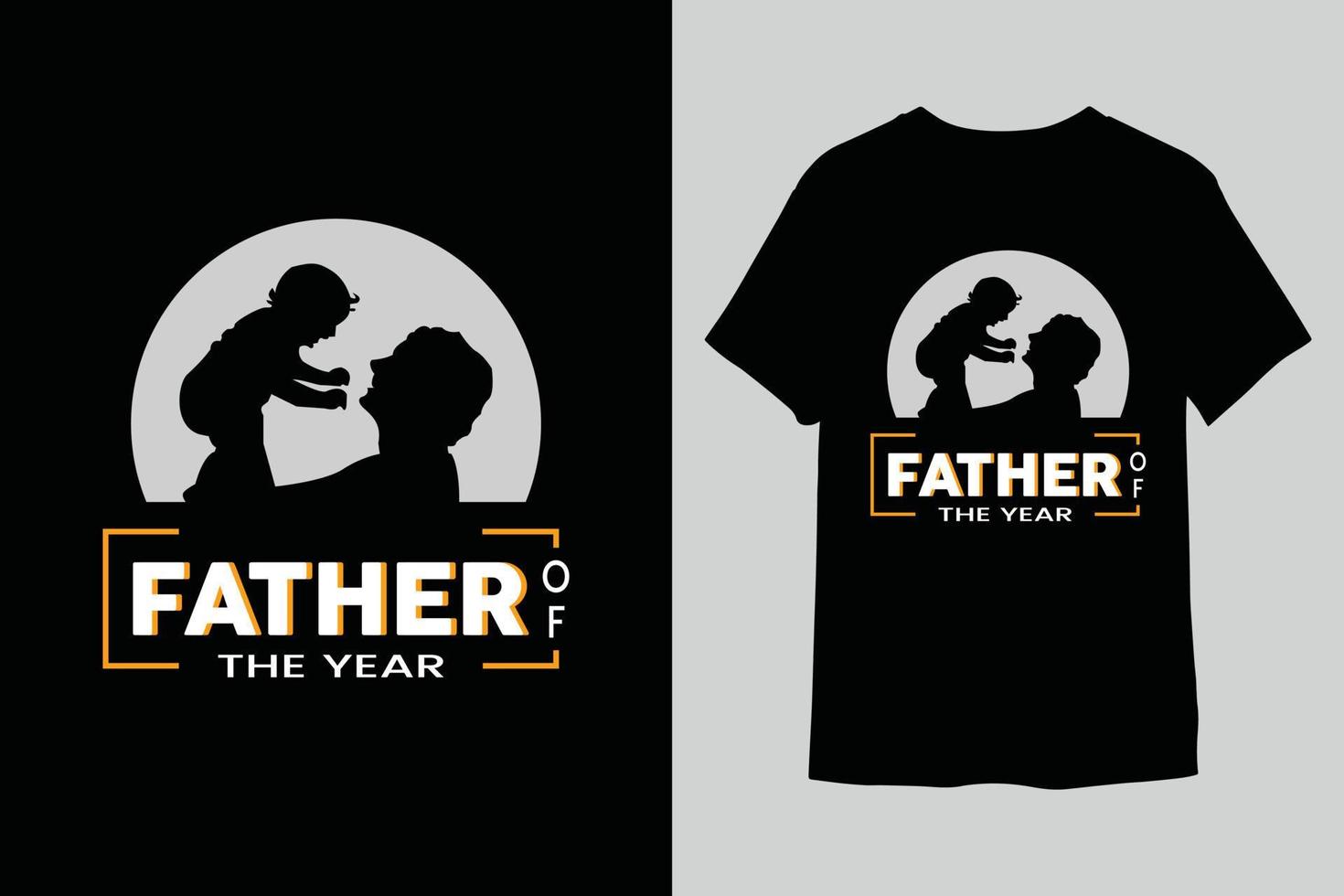 conception de t-shirt typographie fête des pères vecteur