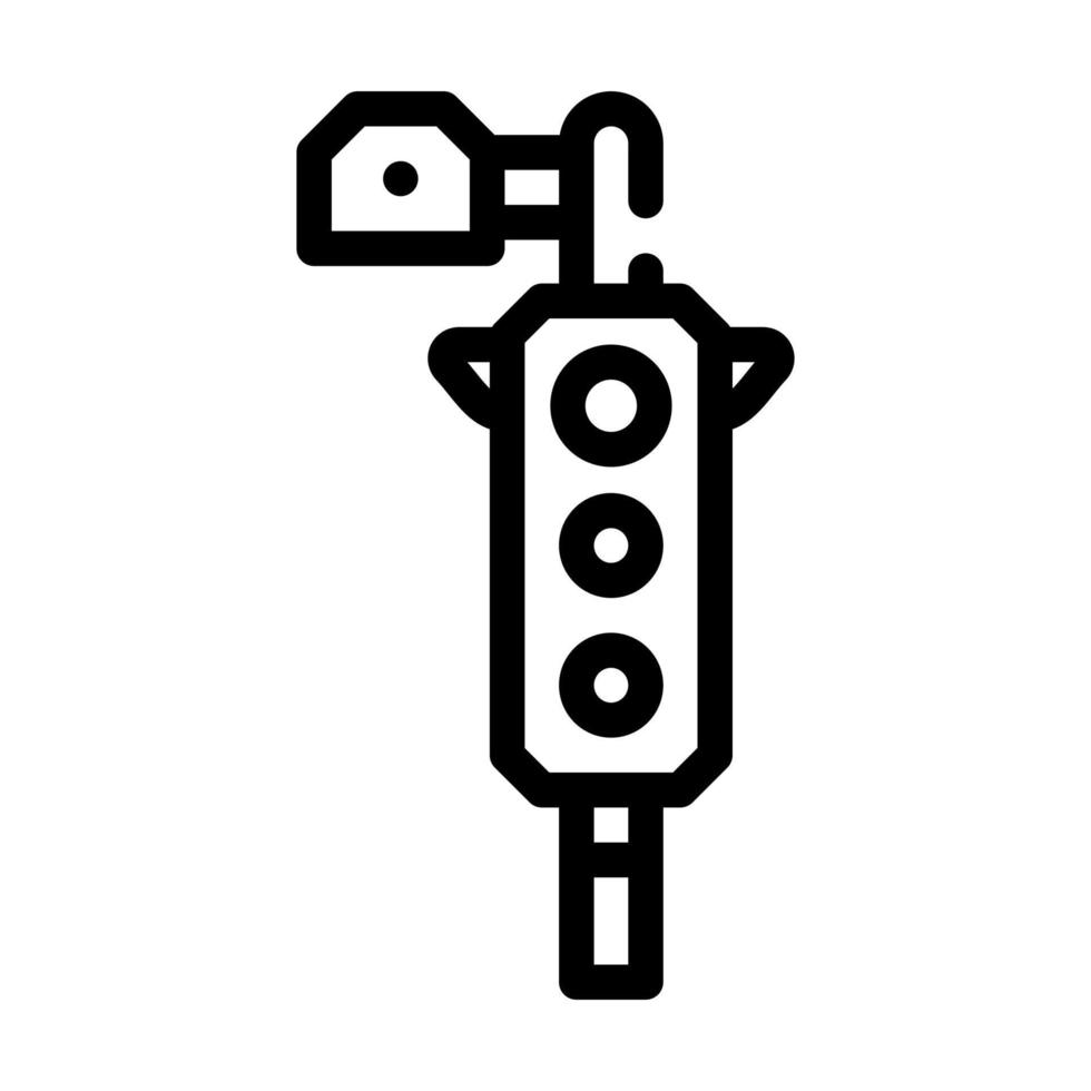 icône de ligne de caméra de circulation illustration vectorielle plate vecteur