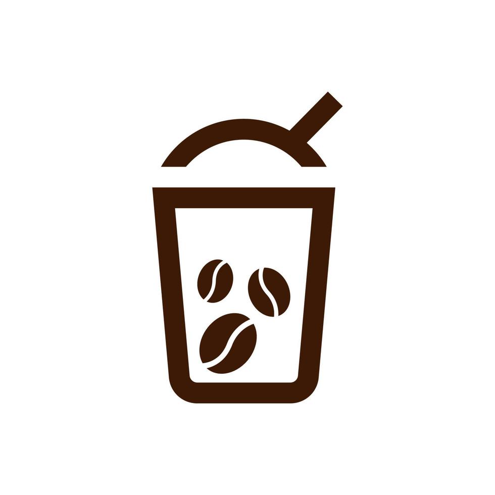 icône de café ou modèle de conception de symbole vecteur