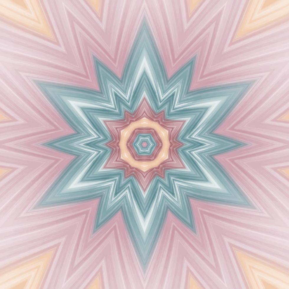 mandala fleur kaléidoscope. illustration vectorielle. mosaïque colorée de vecteur