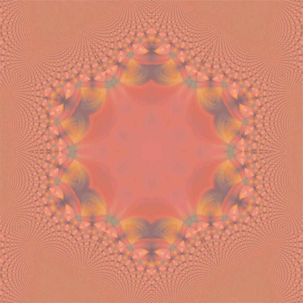 mandala fleur kaléidoscope. illustration vectorielle. mosaïque colorée de vecteur