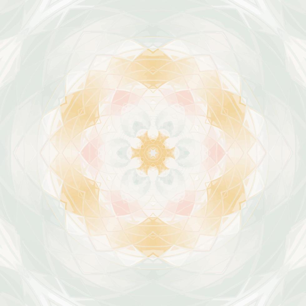 mandala fleur kaléidoscope. illustration vectorielle. mosaïque colorée de vecteur