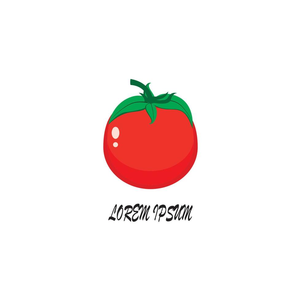 vecteur de logo de tomate