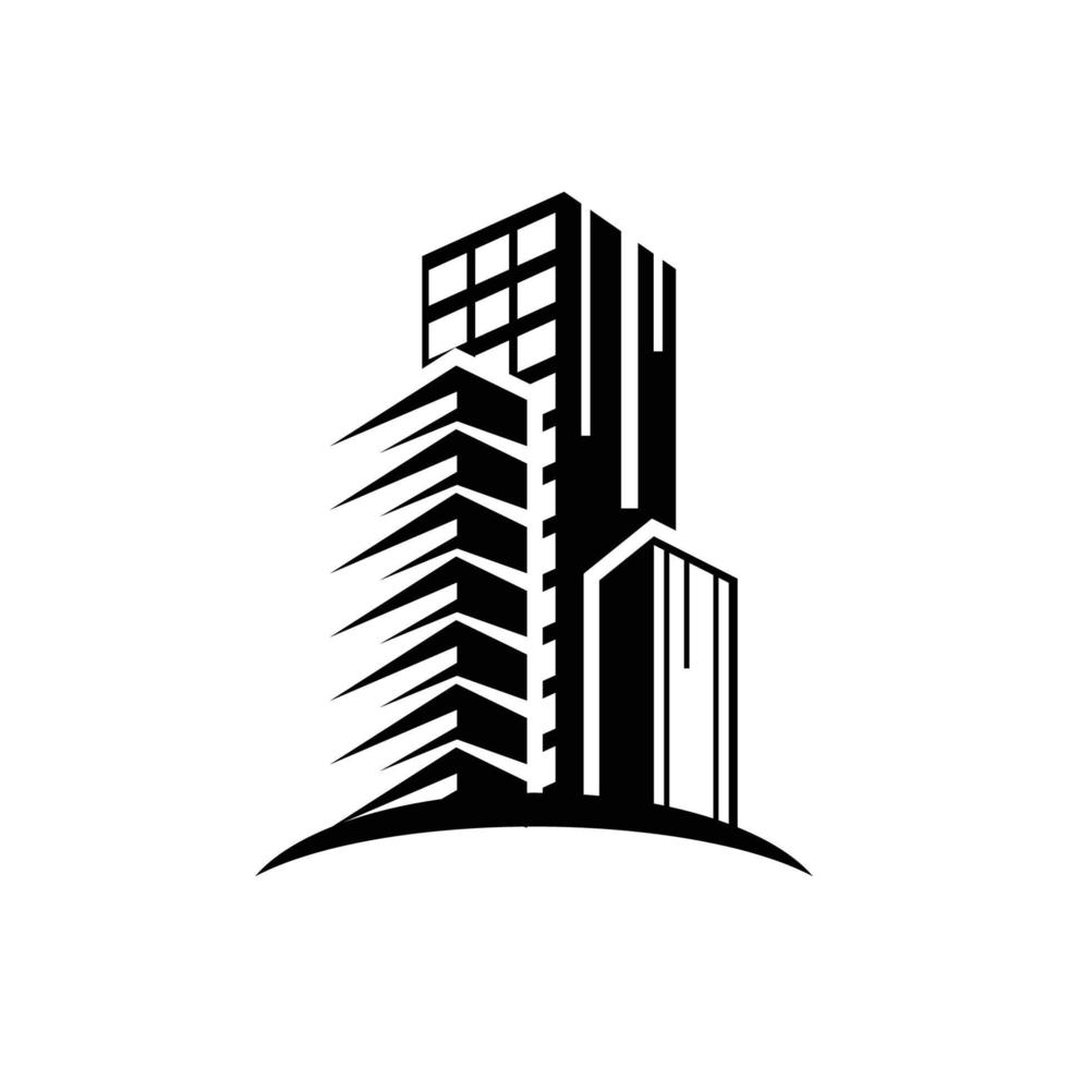 immobilier, bâtiment, logo, icône, conception, vecteur